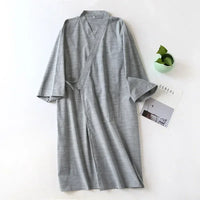 Japanese Kimono-Style Mens Dressing Gown - Blake