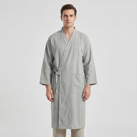 Japanese Kimono-Style Mens Dressing Gown - Blake