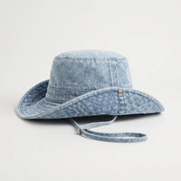 Jeanshut mit breiter Krempe - Peaknox