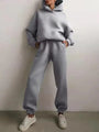 Damen-Kapuzenpulli- und Jogginghosen-Set aus Fleece – Herbstzauber von Marivelle