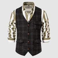 Vintage Herren Weste mit Karomuster – Henri