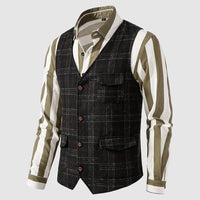Vintage Herren Weste mit Karomuster – Henri