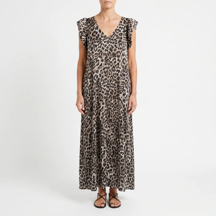 Jumpsuit Mit Weitem Bein Und Leopardenmuster - Prowley