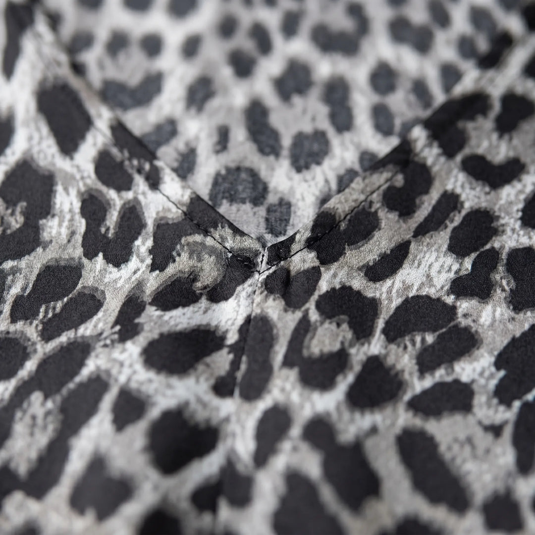 Jumpsuit Mit Weitem Bein Und Leopardenmuster - Prowley