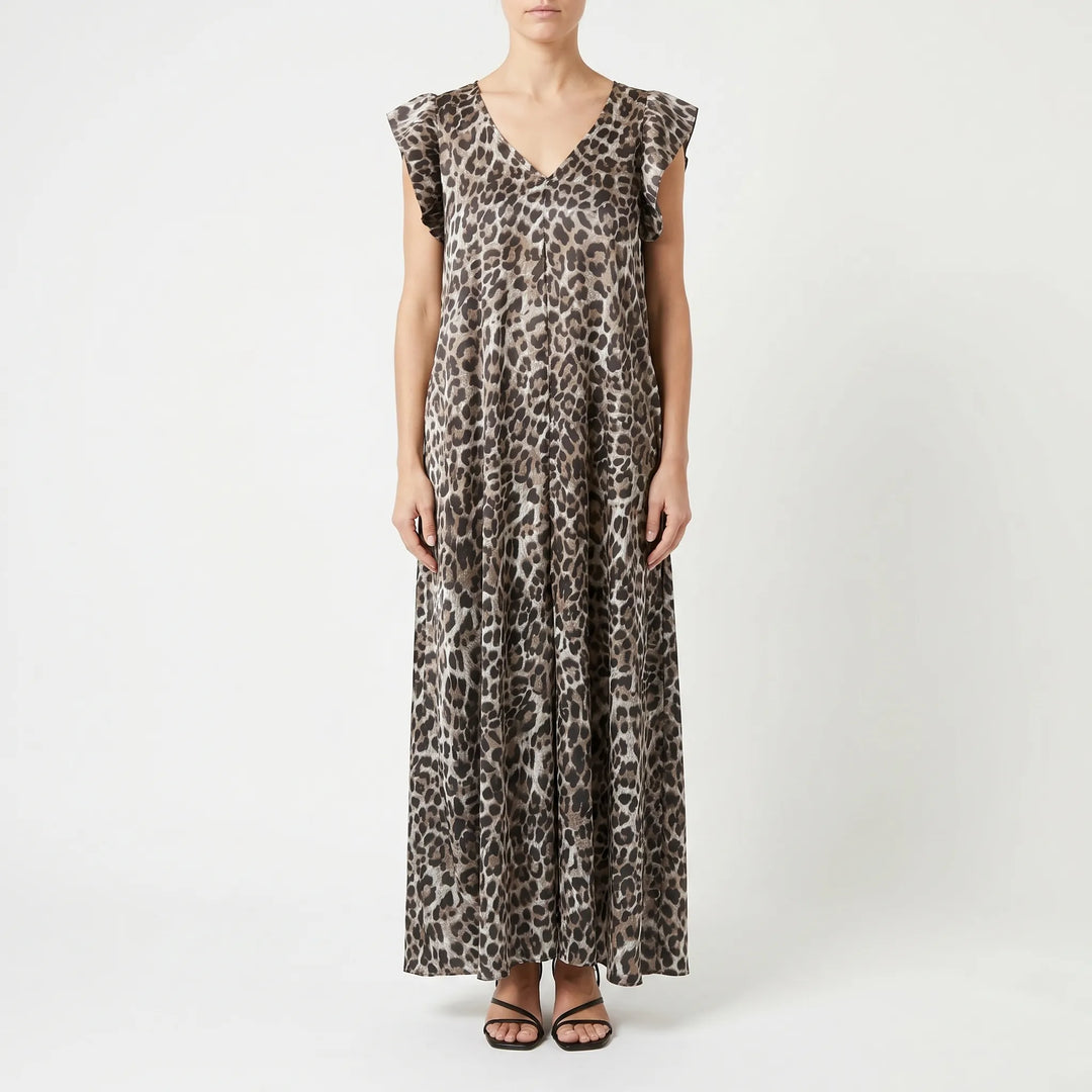 Jumpsuit Mit Weitem Bein Und Leopardenmuster - Prowley