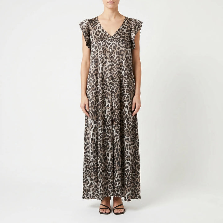 Jumpsuit Mit Weitem Bein Und Leopardenmuster - Prowley