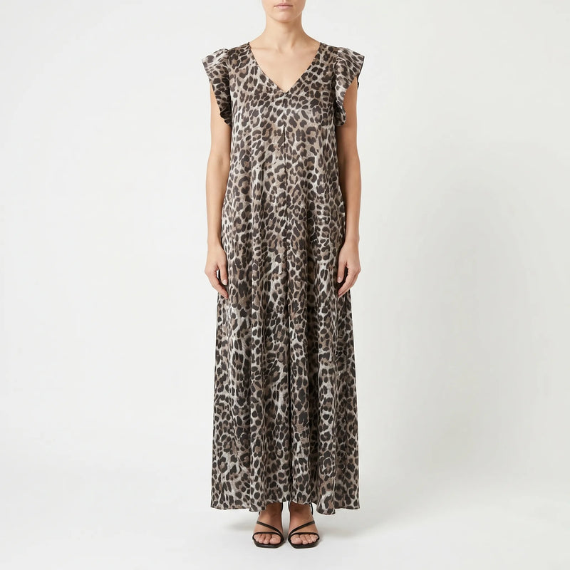 Jumpsuit Mit Weitem Bein Und Leopardenmuster - Prowley