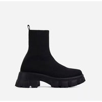 Stiefeletten mit klobiger Profilsohle - Karolina
