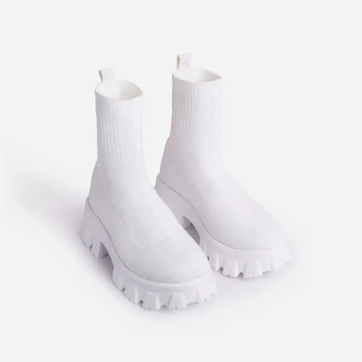 Stiefeletten mit klobiger Profilsohle - Karolina