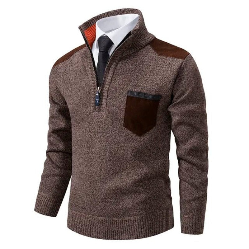 Kaschmirpullover Mit Reißverschluss -  Emil