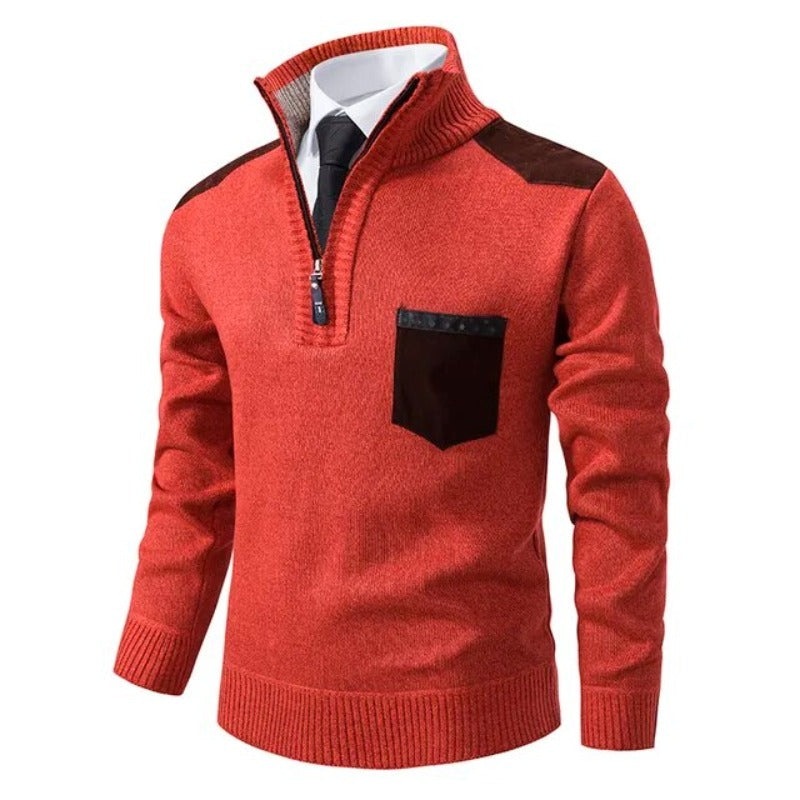 Kaschmirpullover Mit Reißverschluss -  Emil