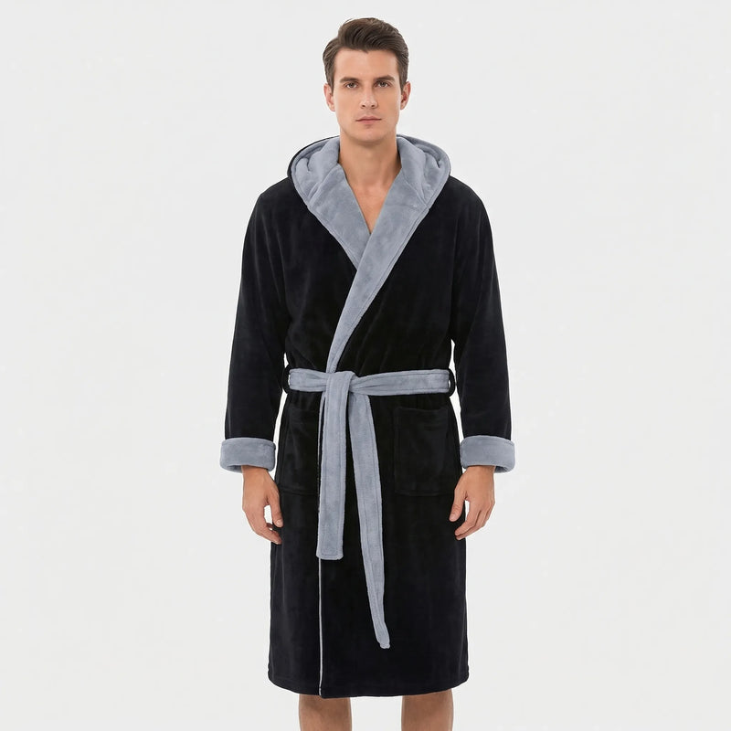 Kimono-Style Belted Bath Robe - Mario