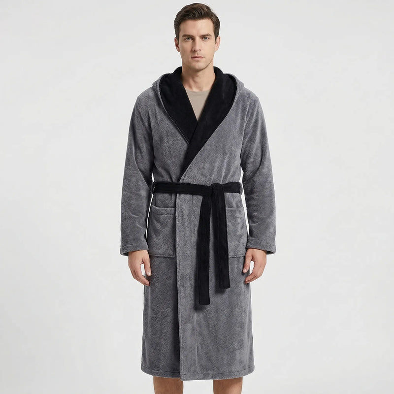 Kimono-Style Belted Bath Robe - Mario