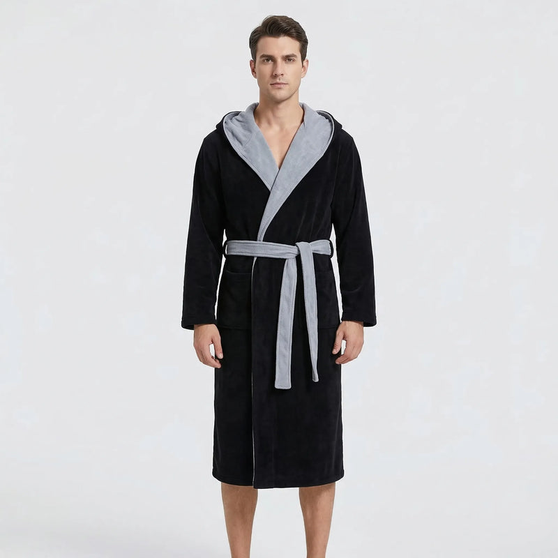 Kimono-Style Belted Bath Robe - Mario