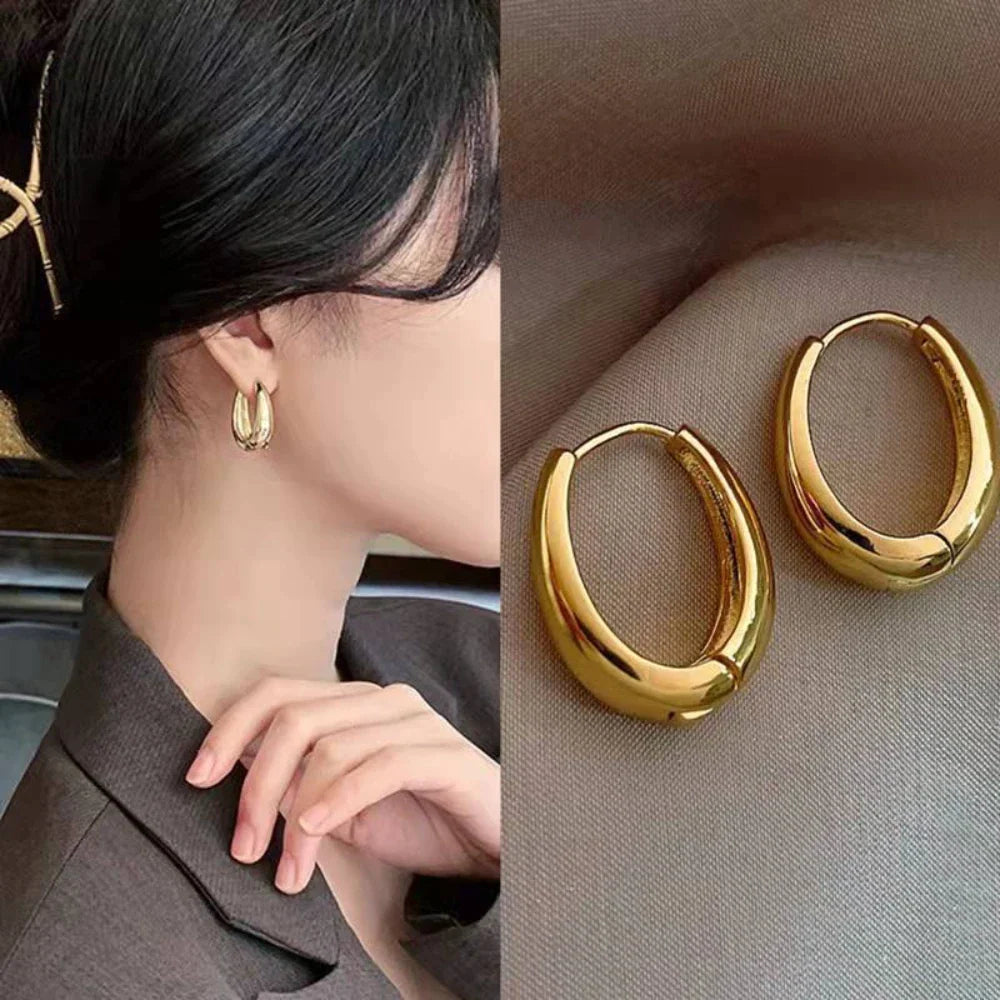 Klassische Goldohrringe - GleamRings 