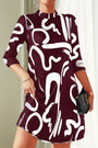 Kleid Mit Lockerem Schnitt Und Muster - Letizia