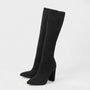 Knee-High Block Heel Stretch Boot - Camille
