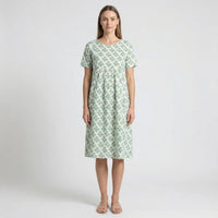 Knielanges Sommerkleid Mit Kurzen Ärmeln - Tamina