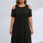 Knieumspielendes Damenkleid XL Mit Schulterausschnitten - Terri