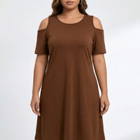 Knieumspielendes Damenkleid XL Mit Schulterausschnitten - Terri