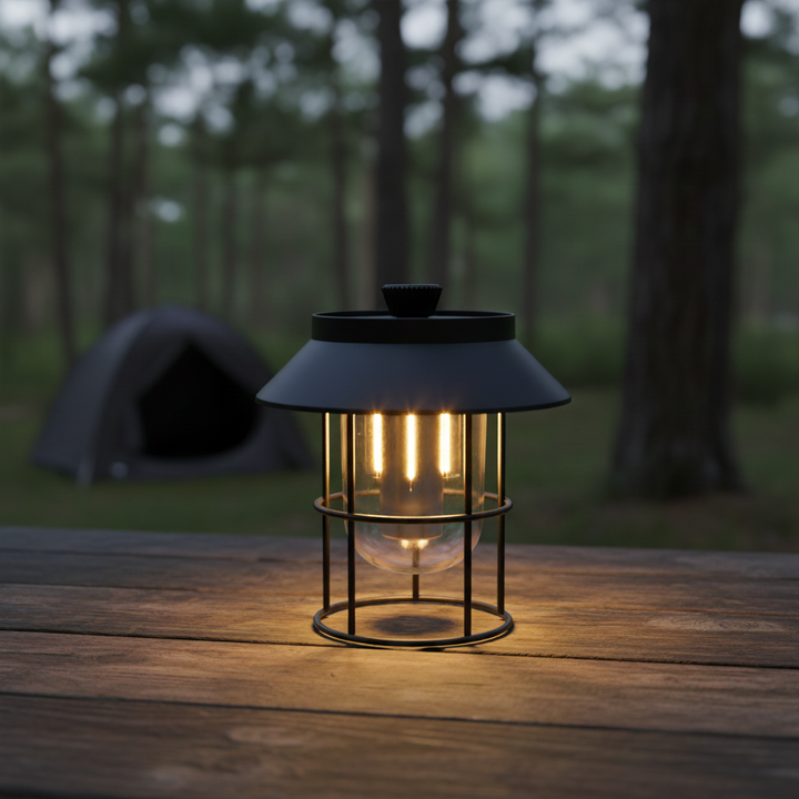 Kompakte Retro Campinglampe - CampAura