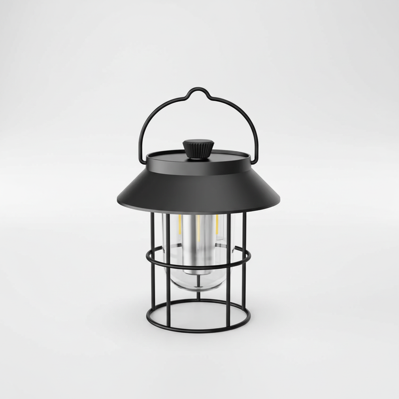 Kompakte Retro Campinglampe - CampAura