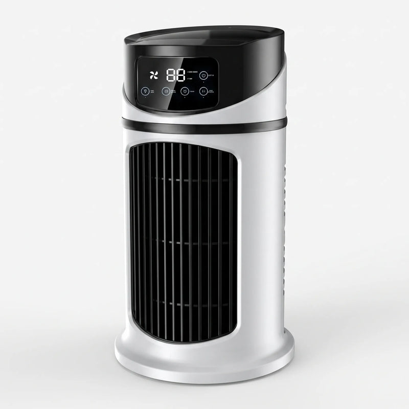 Kompakter Tischventilator Mit Integrierter Wasserkühlung - Breezify