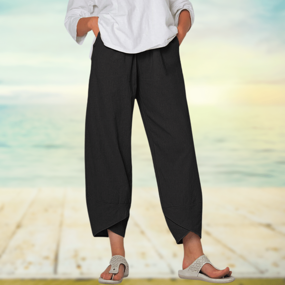 Leichte Baumwollhose mit Elastischem Bund – Mila