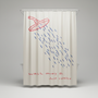 Koreanischer Stoff Duschvorhang - AquaGuardCurtain
