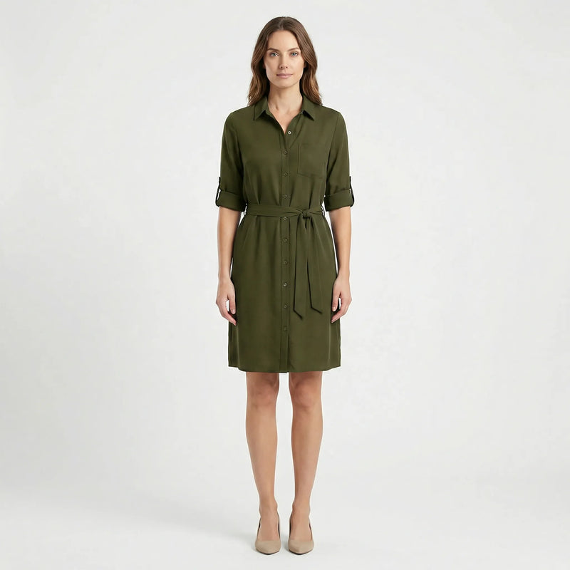 Kragenhemdkleid Mit Taille - Delia