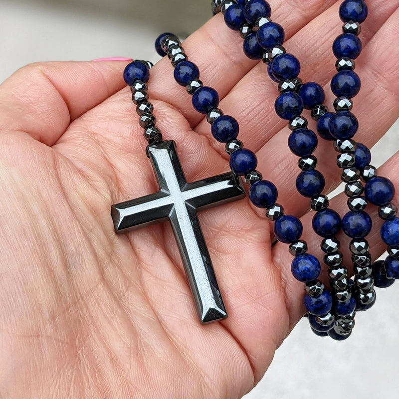 Kreuz-Rosenkranz-Halskette - PowerNecklace 