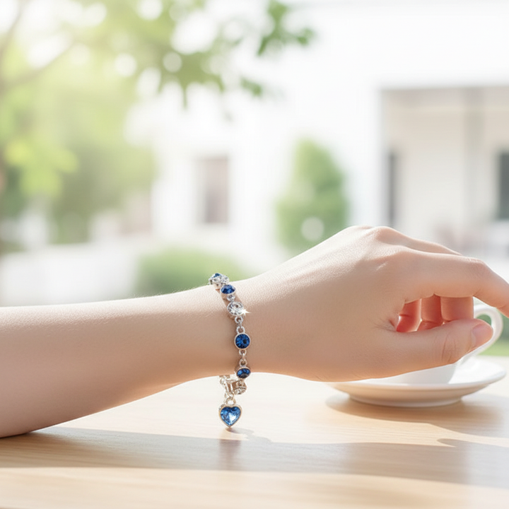 Kristallarmband Mit Herz - OceanHeart 