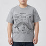 Kurzarm-Shirt mit Dinosaurier-Print in Übergrößen - Jim
