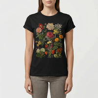 Kurzärmeliges Damen-T-Shirt Mit Blumenmotiv - Yolanda
