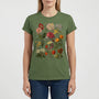 Kurzärmeliges Damen-T-Shirt Mit Blumenmotiv - Yolanda