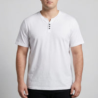 Kurzärmliges T-Shirt Mit 3-Knopf-Leiste - Lewis