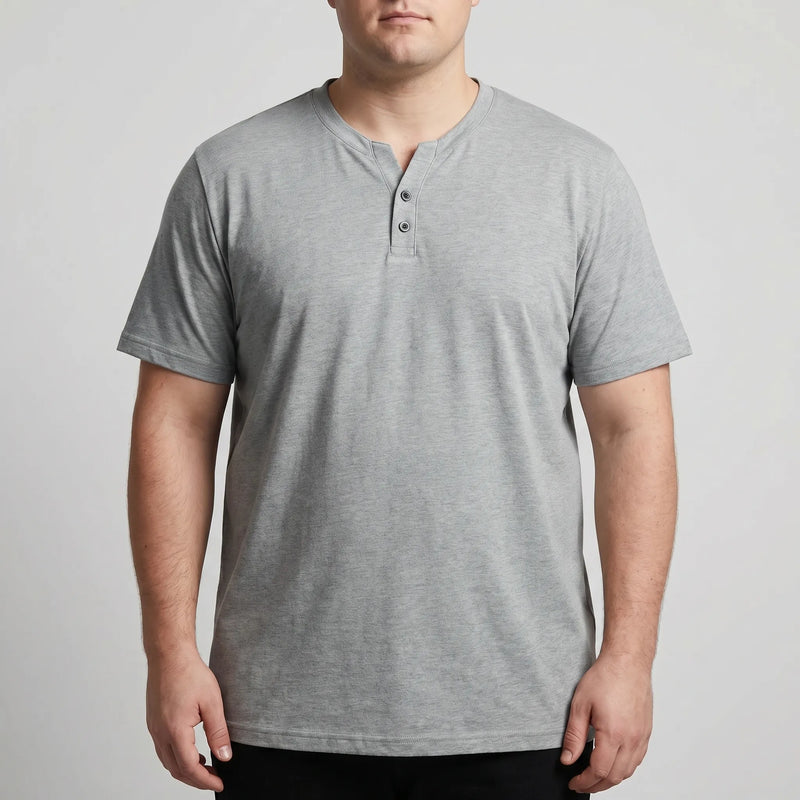 Kurzärmliges T-Shirt Mit 3-Knopf-Leiste - Lewis