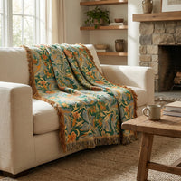 Kuscheldecke Mit Vintage-Blumenmuster - Meadowlyn