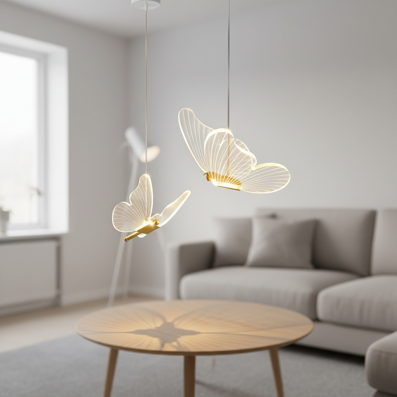 LED Schmetterling Hängeleuchte - Glowflutter