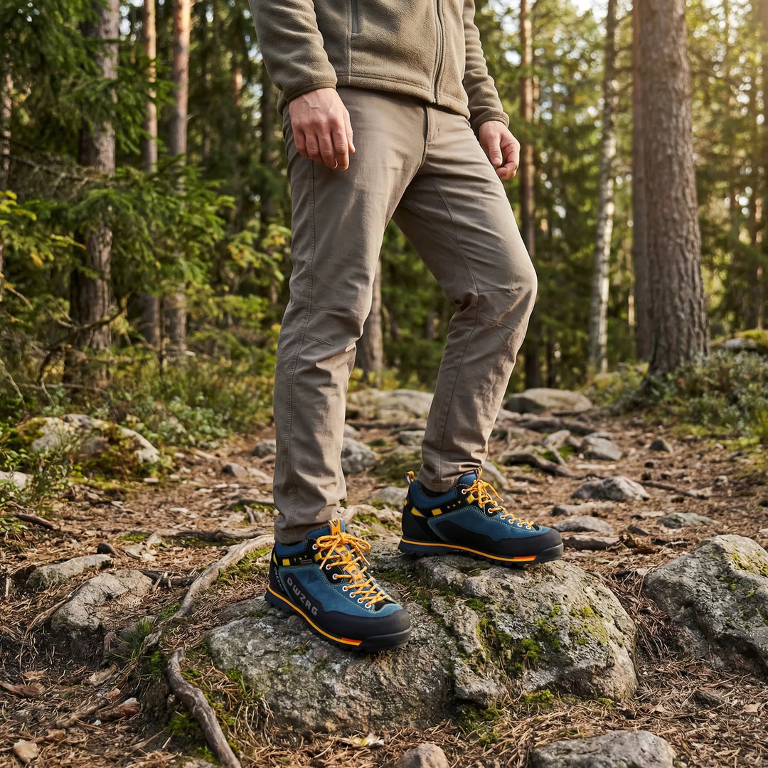 Laag Gesneden Outdoorschoen Met Vetersluiting - Brad