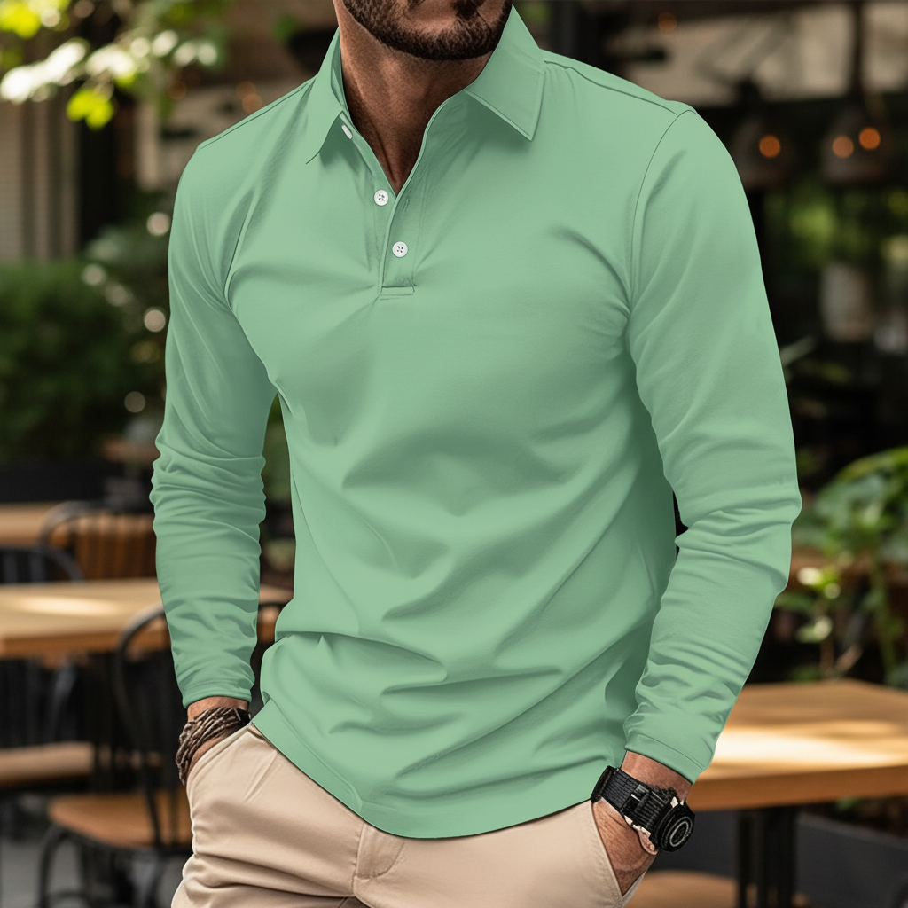 Langärmliges Poloshirt - Vincent