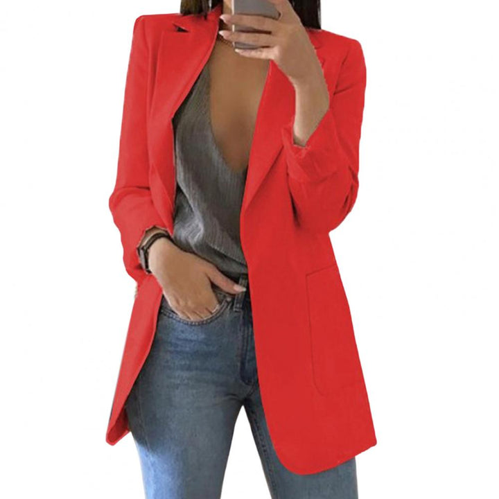 Herbstlicher Damenblazer – Marita in Kürbisorange