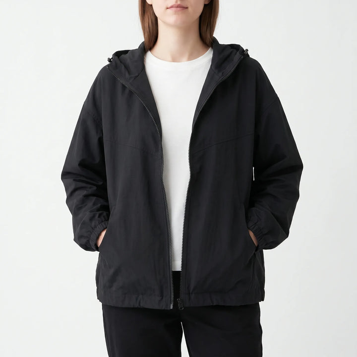 Lässige Windbreaker Jacke Mit Kapuze -  Regina