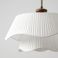 Layered Pleated Shade Pendant Lamp -  Drapella