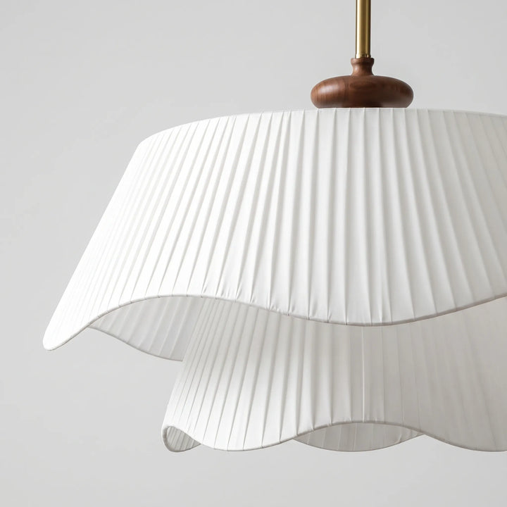 Layered Pleated Shade Pendant Lamp -  Drapella