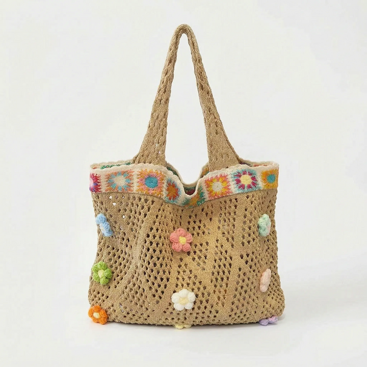 Legere Häkeltasche Mit Blumendetails - Florinta