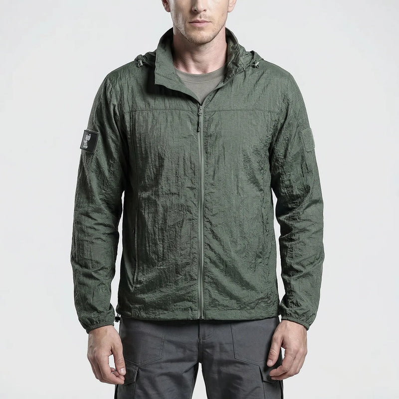 Leichter Windbreaker Mit Kapuze Im Taktischen Stil -  Velorak