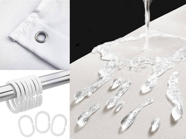 Leichter Polyester Duschvorhang - SereneCurtain