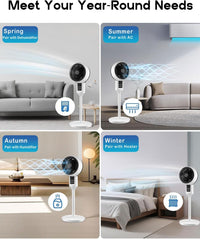 Leiser Oszillierender Standventilator Mit Fernbedienung - Aeroflow
