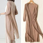 Lightweight Long Open-Front Cardigan - Cora